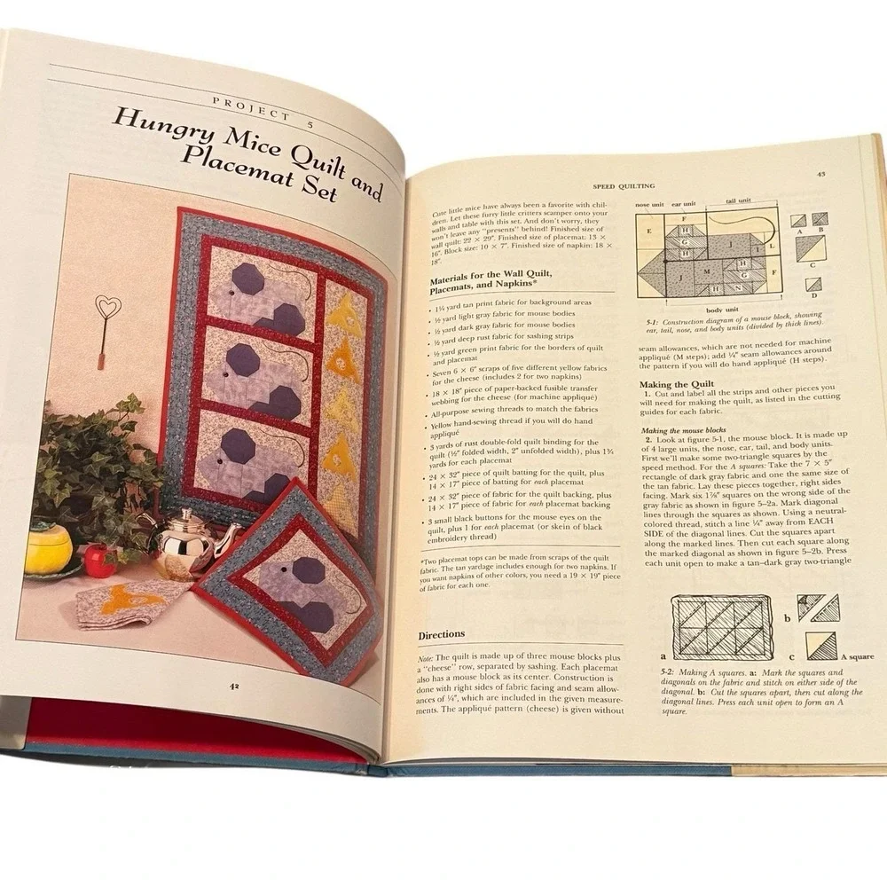 Speed Quilting Cheryl Fall Hardcover Quilting‎ Book Rotary Cutting Projects